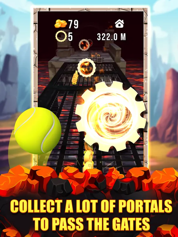 Tangkapan skrin Fireball Bouncing Master iPad 